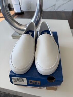 Keds Kids White Slip-On Sneakers